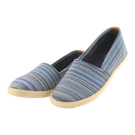 McKey 821 Espadrilles barna kék zöld sötétkék 3