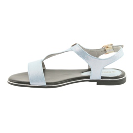 M.Daszyński Szandál kék gyöngyház Daszyński MR1583-7 2 M.Daszyński Szandál kék gyöngyház Daszyński MR1583-7 2