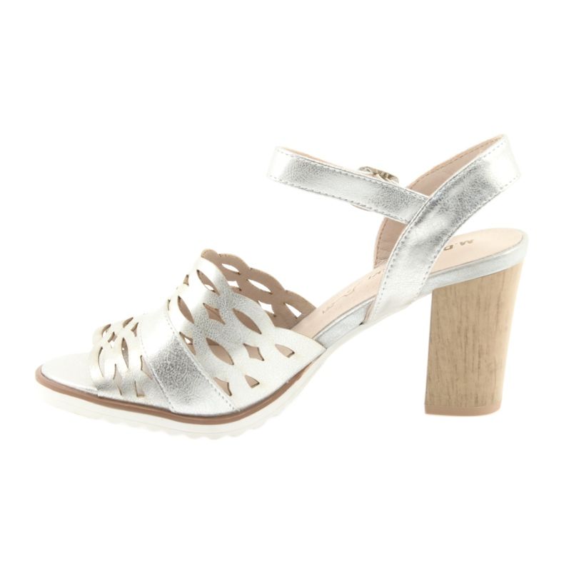 M.Daszyński Ezüst szandál Daszyński 1846 post szürke 2