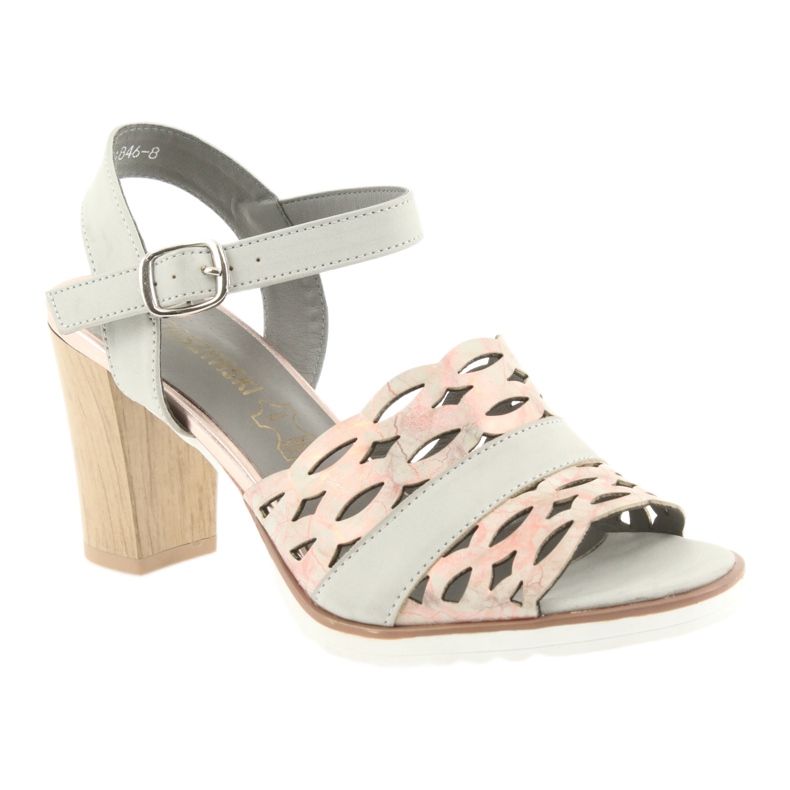 M.Daszyński DASZYński nyílt szandál az 1846 -os szürke/rózsaszín oszlopon 1