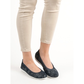 Filippo Bőr balerinák kék 1