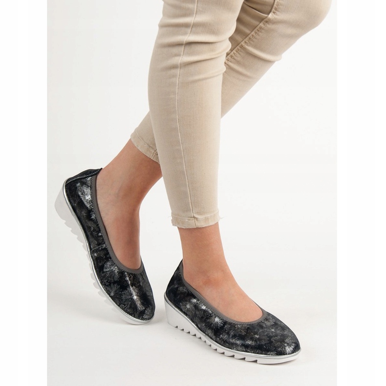 Filippo Sötétkék bőr balettcipő 2 Filippo Sötétkék bőr balettcipő 2