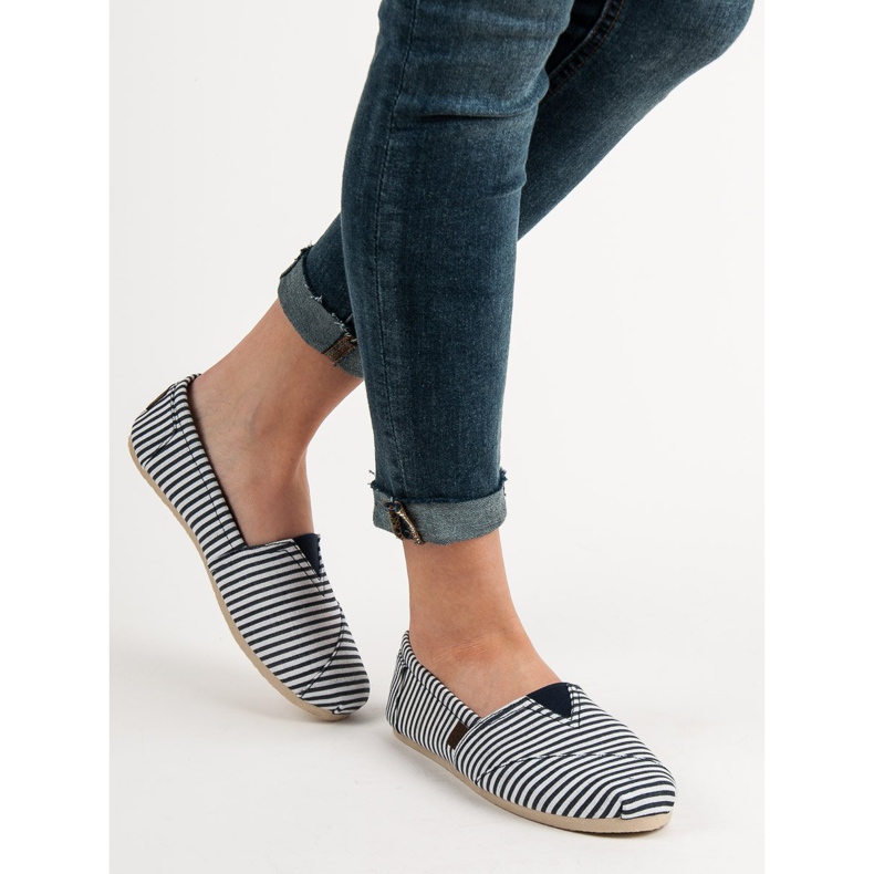 SHELOVET Slip On Light Cipők fehér kék 2