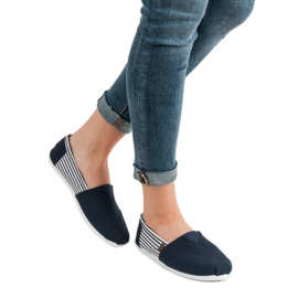 SHELOVET Slip On Light Cipők fehér sötétkék 2