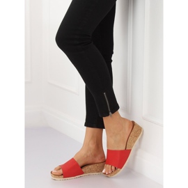 Piros parafa ék papucs 3527-12 Piros 1