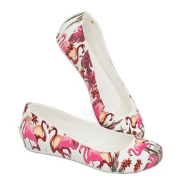 Meliski fehér flamingóval CK85 White ibolya sokszínű 2