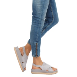 Szürke női szandál G-202 Grey 1 Szürke női szandál G-202 Grey 1