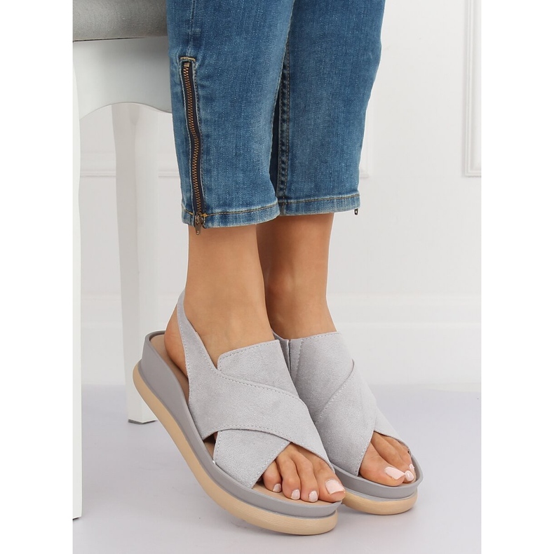 Szürke női szandál G-202 Grey 2