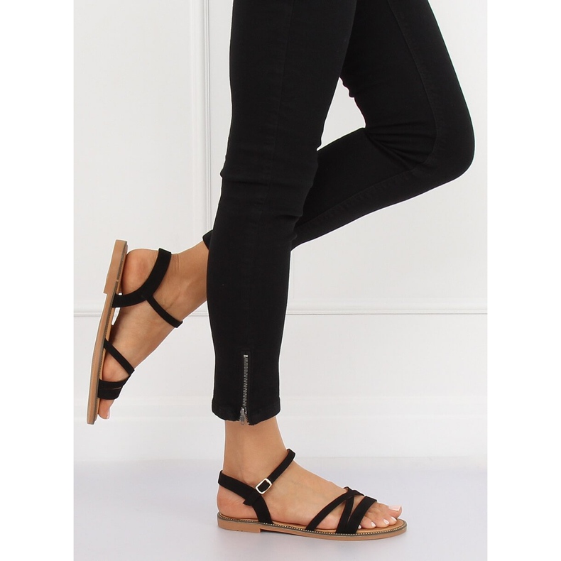 Fekete női szandál S55 Fekete 1