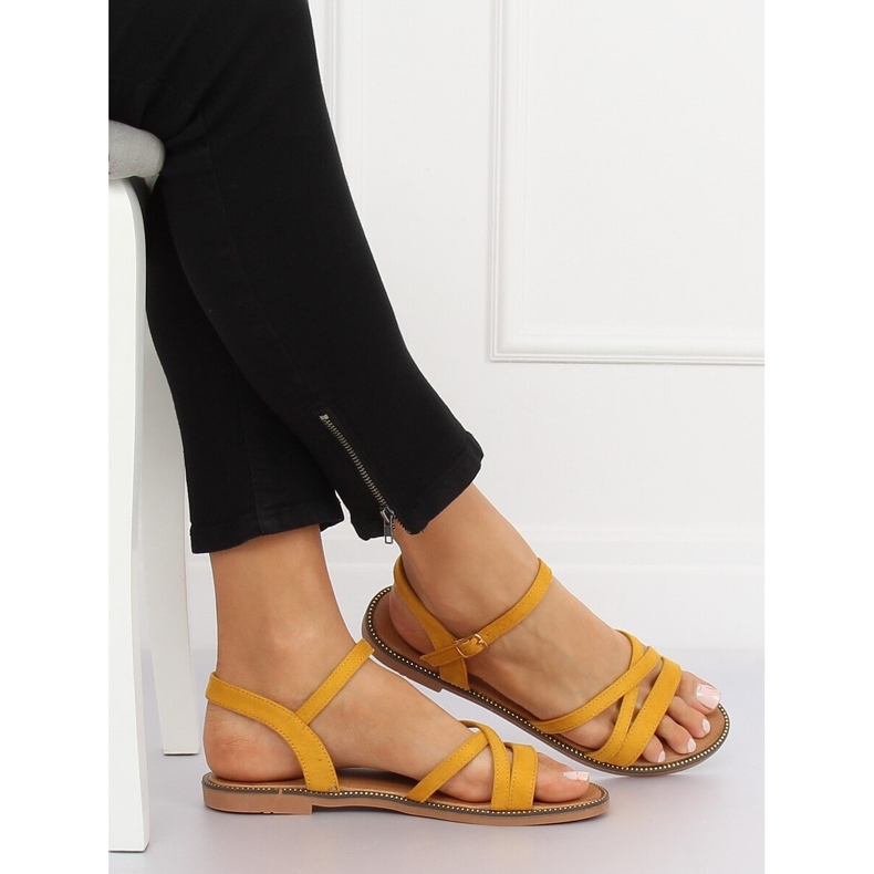 Sárga szandál nőknek S55 Sárga 1