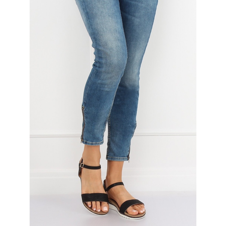 Fekete női szandál S18-33 Fekete 1