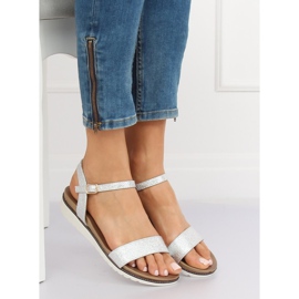 Ezüst női szandál S18-33 Ezüst szürke 1