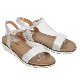 Ezüst női szandál S18-33 Ezüst szürke 2