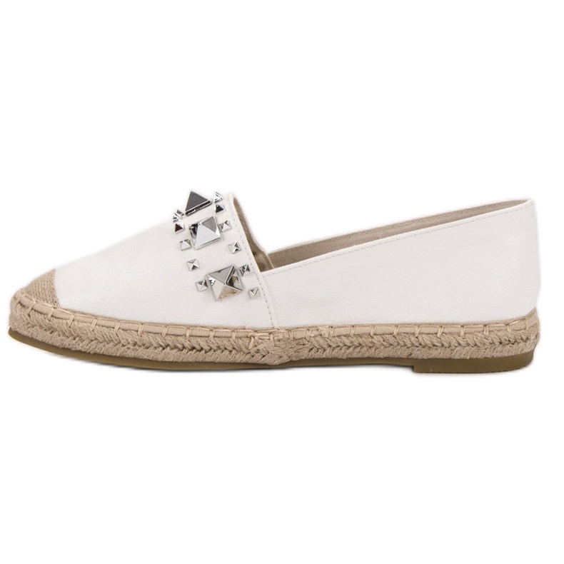Janessa Espadrilles csapokkal fehér 2 Janessa Espadrilles csapokkal fehér 2