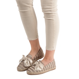 Csillámos espadrillák VICES barna 2