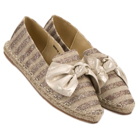 Csillámos espadrillák VICES barna 1