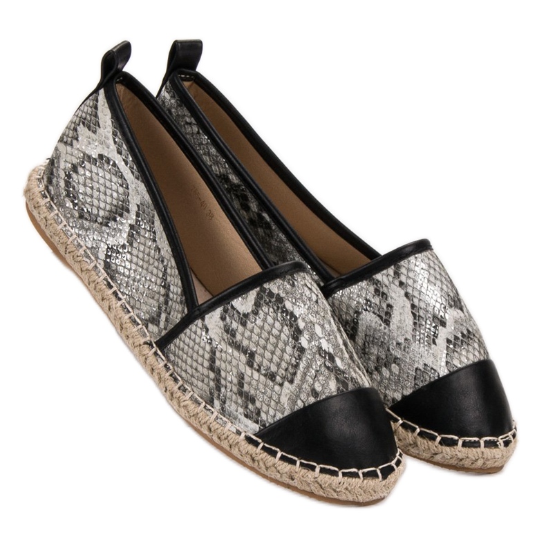 Vices Snake Print Vinceza Espadrilles fekete szürke sokszínű 2 Vices Snake Print Vinceza Espadrilles fekete szürke sokszínű 2