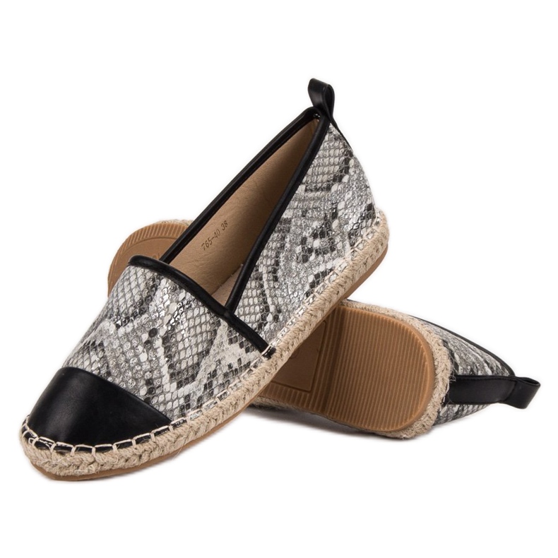 Vices Snake Print Vinceza Espadrilles fekete szürke sokszínű 1 Vices Snake Print Vinceza Espadrilles fekete szürke sokszínű 1