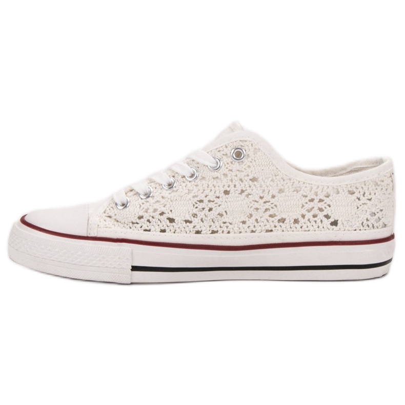 Renda Csipke cipők fehér 2