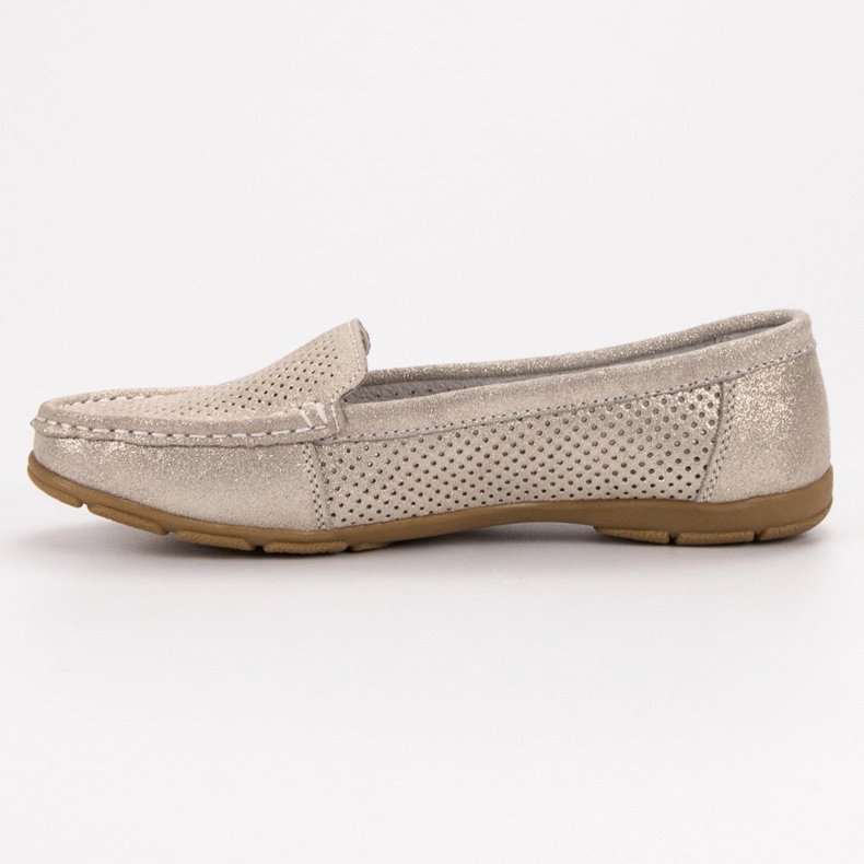 VINCEZA bőr cipők sárga 1