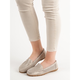 VINCEZA bőr cipők sárga 2