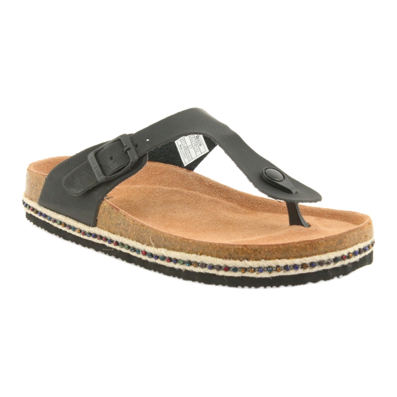 Női profilozott papucs Big Star 274132 fekete 1