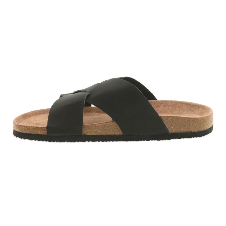 Férfi profilozott Big Star 174603 fekete papucs 2