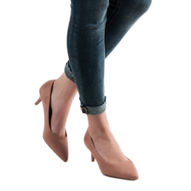 SHELOVET Porított velúr sarok rózsaszín 2