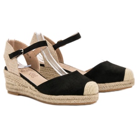 Kylie Ék -espadrillák fekete barna 1