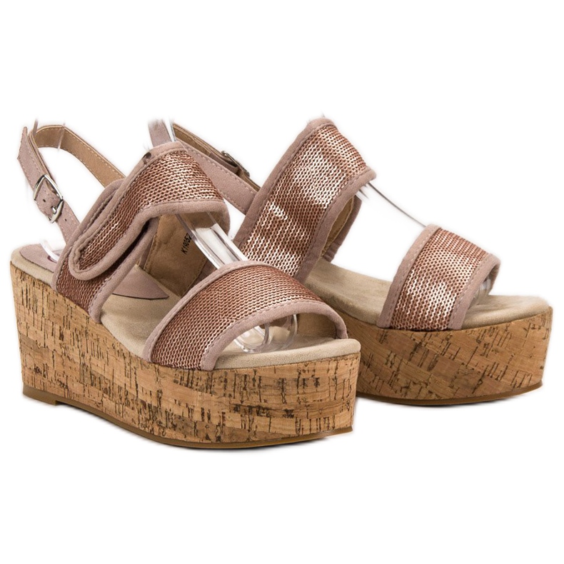 Kylie Tépőzáras szandál rózsaszín 1