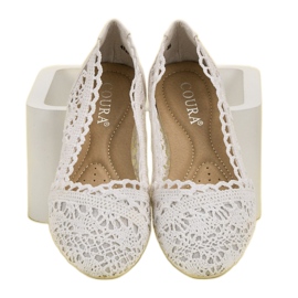 Coura Fehér csipke balerinák 1