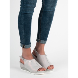 Filippo Bőrrel bevont szandál szürke 1