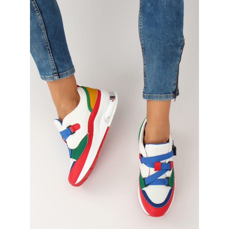 Színes 8801 kék sportcipő fehér sokszínű 1