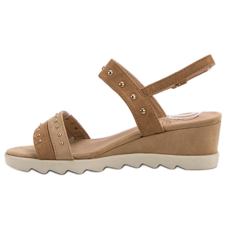 Kylie Szandál Strasszokkal barna 2