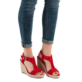 Anesia Paris Divatos ék szandál piros 2