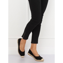 Fekete balerina espadrilles N-2980 Black 1