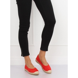 Piros balerina espadrilles N-2980 Red 1
