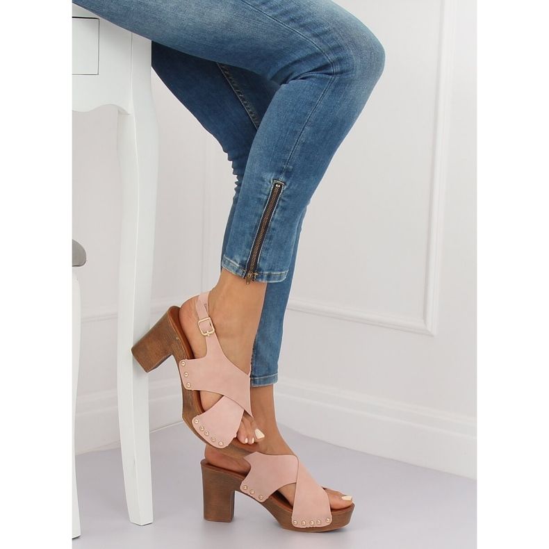 Szandál ala rózsaszín klumpa D-131 Pink 1