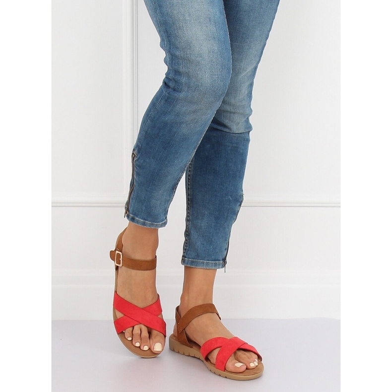 Piros női szandál 999 Piros 2