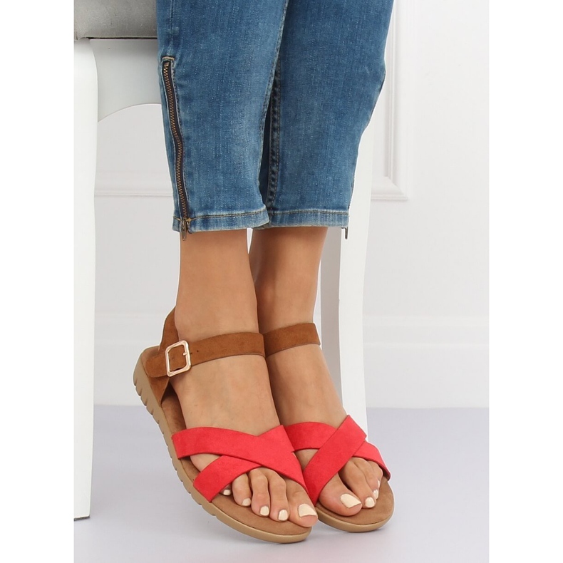 Piros női szandál 999 Piros 1