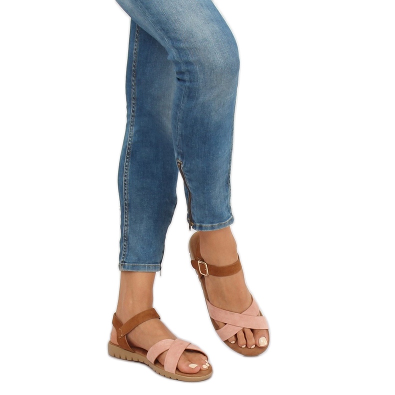 Rózsaszín női szandál 999 Pink 2