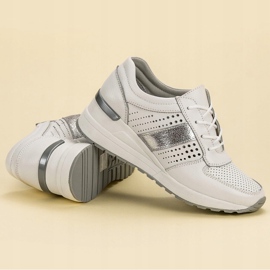 Filippo Bőr ék cipők fehér 1