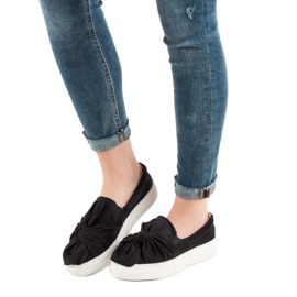Suede Slipons VICES íjjal fekete 2