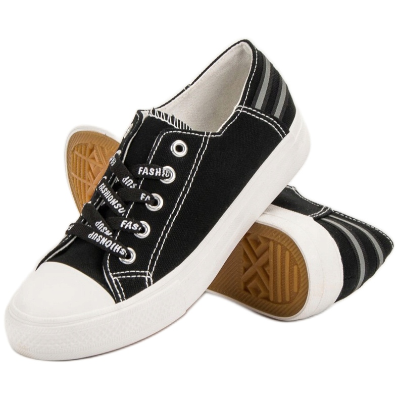 SHELOVET Alacsony cipők fekete 1