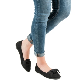 Queen Vivi Velúr balerinák fekete 2