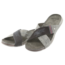 Szürke Inblu GG009 szürke férfi papucs fekete 3