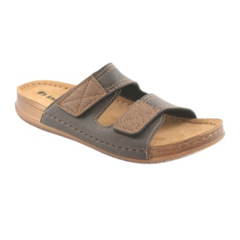 Férfi Inblu TH015 barna papucs 1