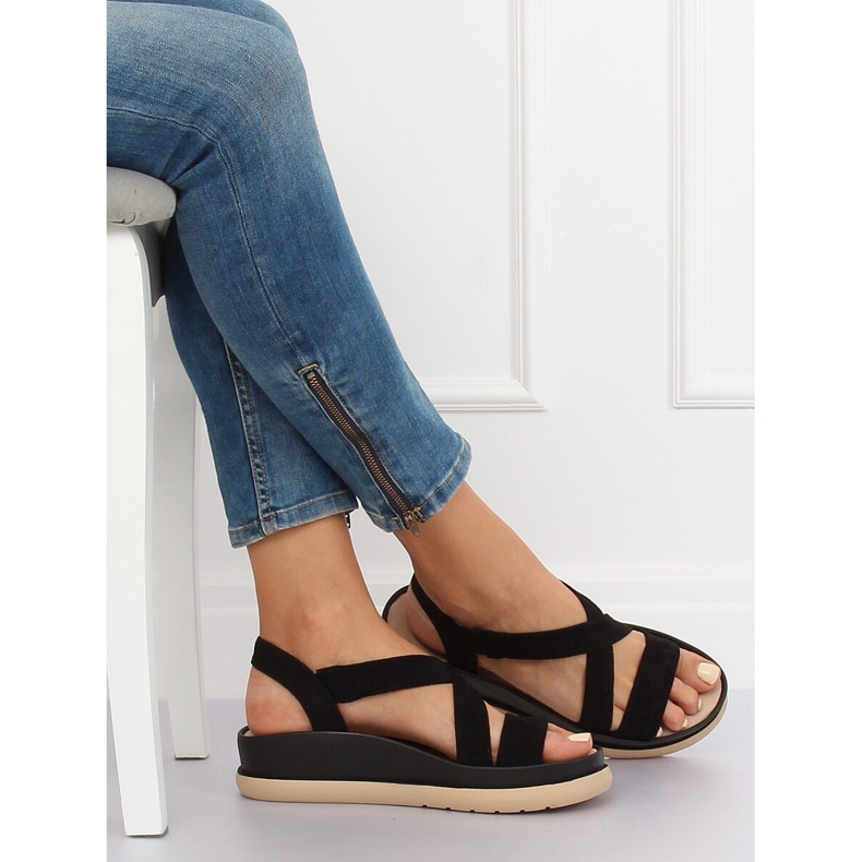 Fekete női szandál G-199 Black 1