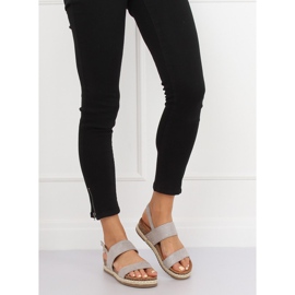 Szürke szandál parafa talpon CH-118 Grey 1