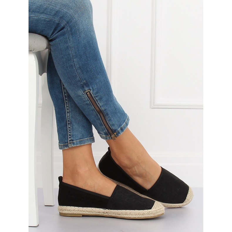 Fekete női espadrilles A629-ESP-1 Black 2 Fekete női espadrilles A629-ESP-1 Black 2